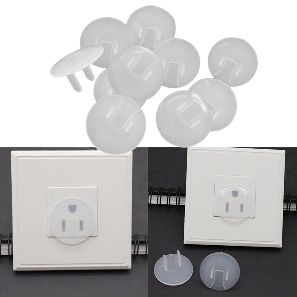 MagiDeal 10Pieces Safety Outlet Plug Covers For Baby Proof Electric