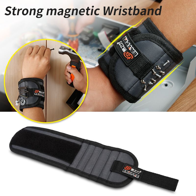 For Perfect Holding Your Repair For Tool Magnets Bits Bag, Nails, Auto Magnetic Wristband Great Drill Strong Screws, For With