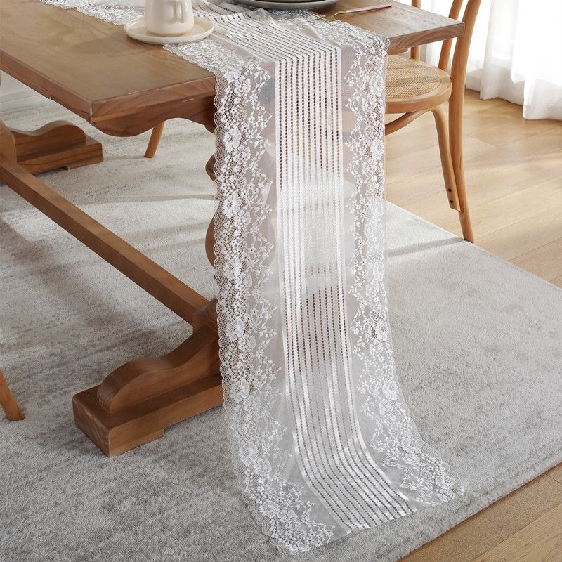 Romantic Lace Table Runner Wedding Decoration, Size: 180cm