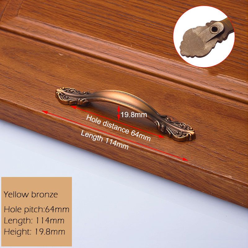 KAK European Zinc Alloy Cabinet Handles Wadrobe Door Pulls