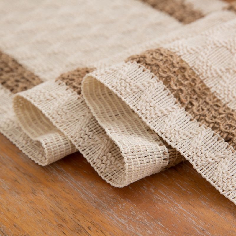 2 PCS Tassel Striped Rhombus Table Runner, Size: 30x275cm