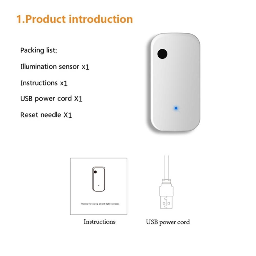 Tuya Zigbee Light Sensor Intelligent Home Illum