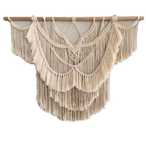 70*70CM Large Macrame Tapestry Wall Hanging Geometric Art Wall Decor Bohemian Home Bedroom Background Chic Handicrafts Woven Tapestry
