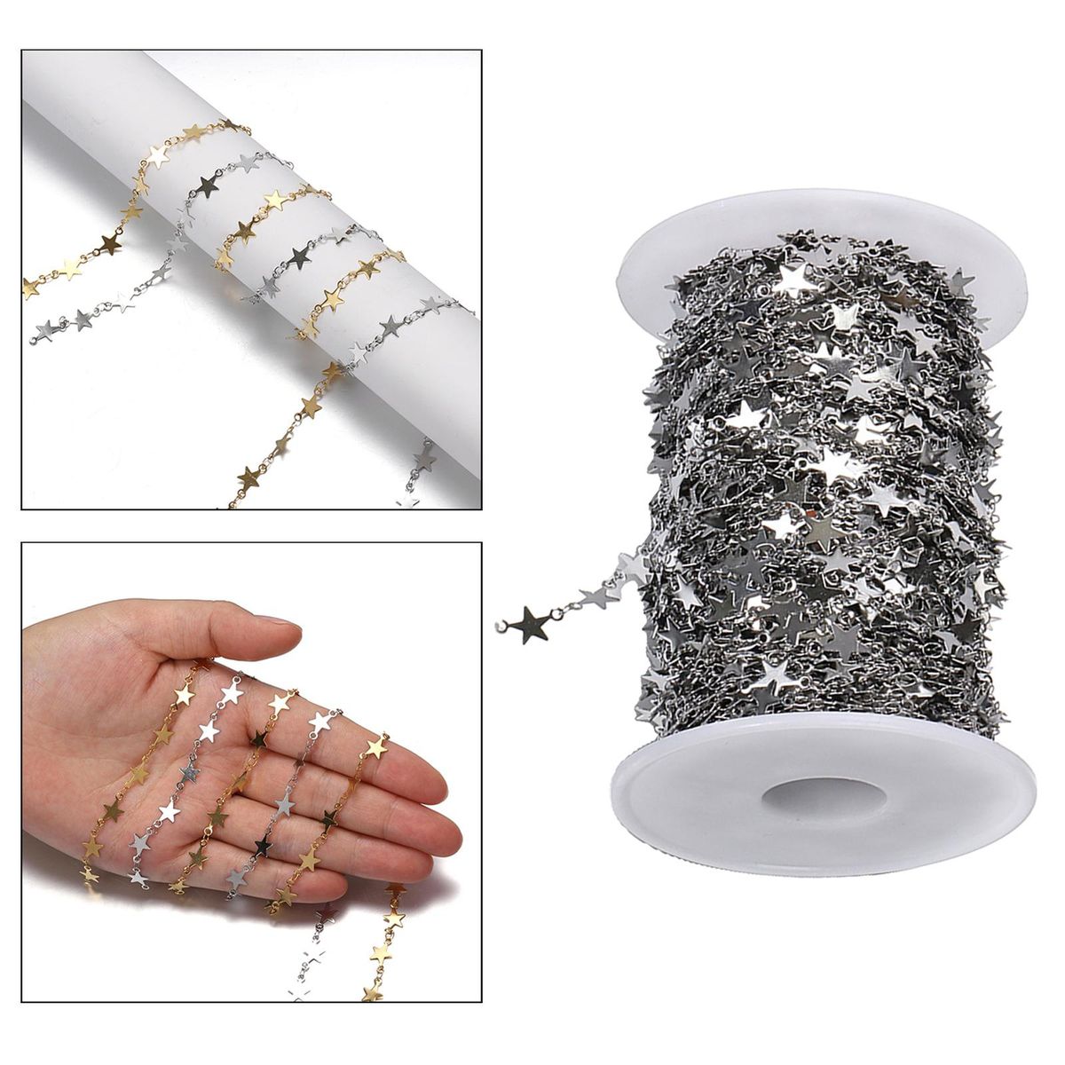 Chains Bulk For Jewelry Making Accessories DIY Argent