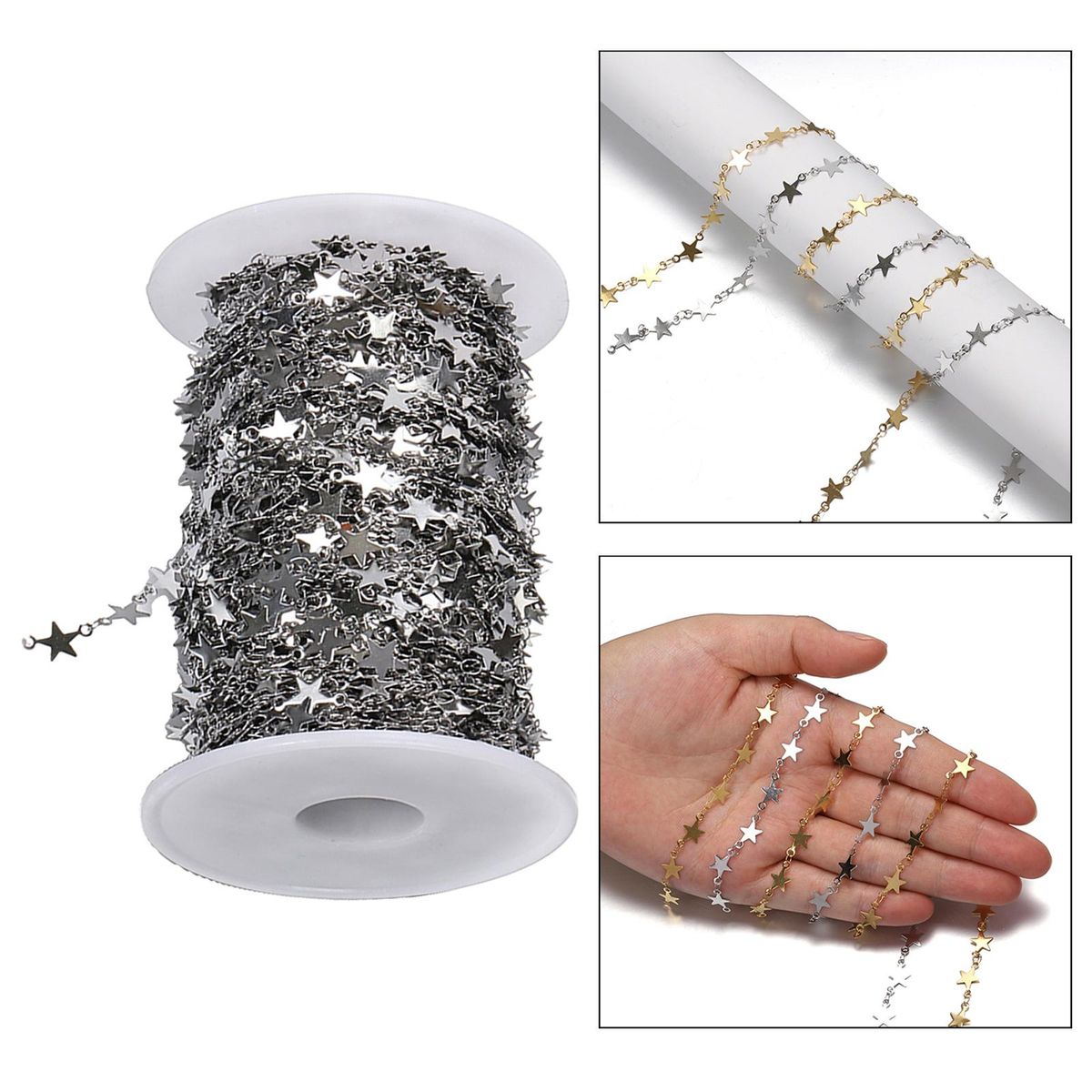 Chains Bulk For Jewelry Making Accessories DIY Argent