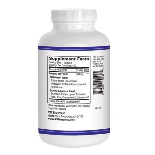 Serrapeptase & Nattokinase 90 Capsules