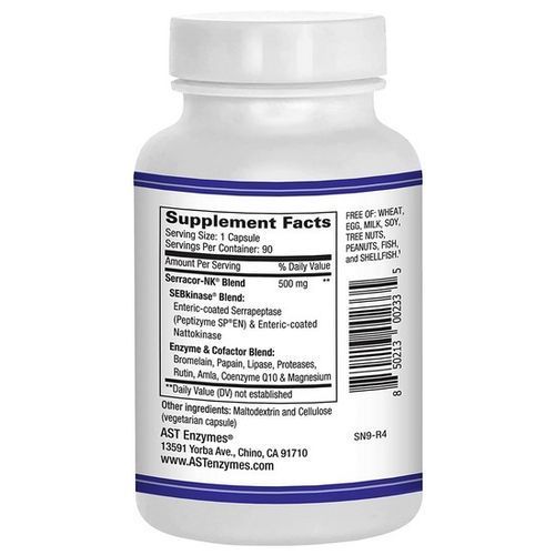 Serrapeptase & Nattokinase 90 Capsules