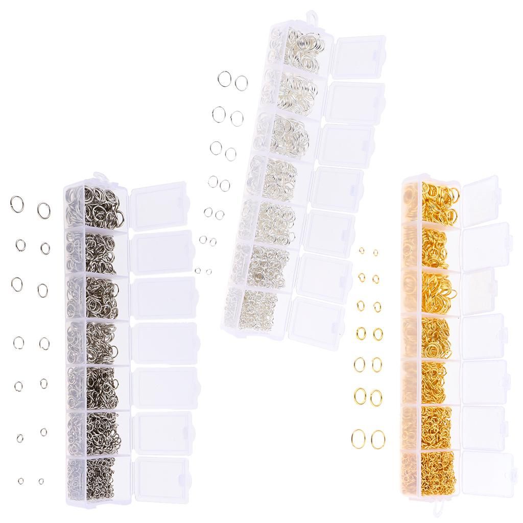 1500pcs  Jump Rings For Jewelry Making Findings Necklace Earring Gold
