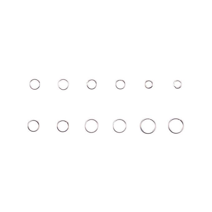 1 Box Single Loop Jump Rings Jewelry Making DIY Bracelets White Silver