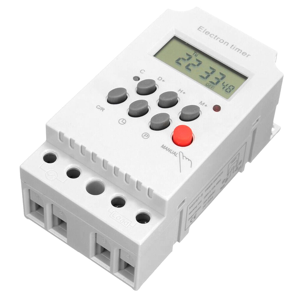 AC 220V 25A Digital Programmable Timer Din Rail Electronic