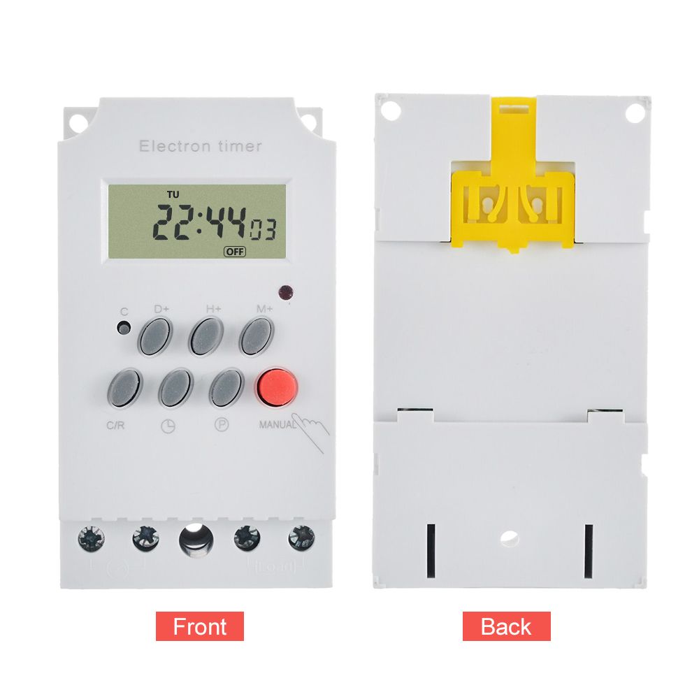 AC 220V 25A Digital Programmable Timer Din Rail Electronic