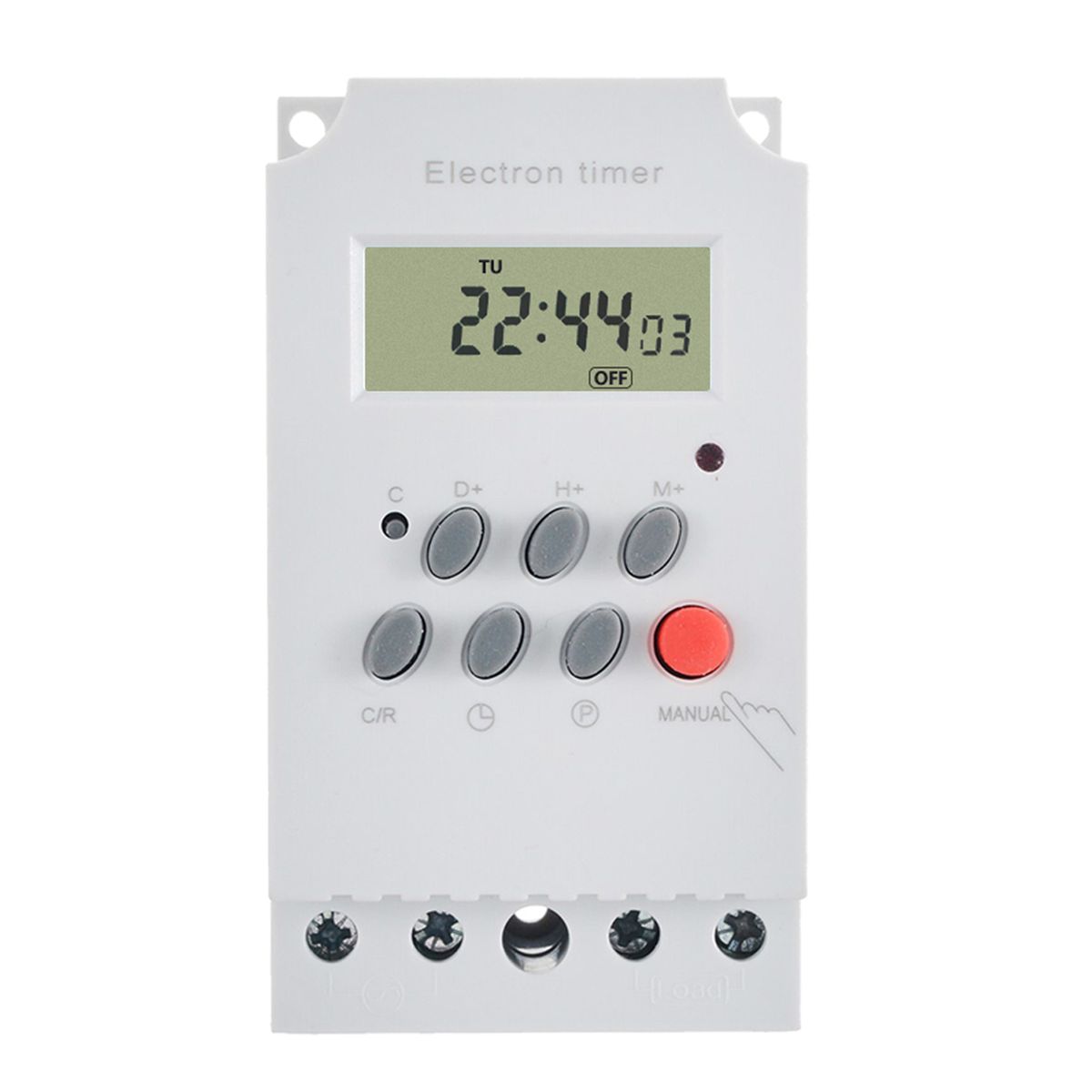 AC 220V 25A Digital Programmable Timer Din Rail Electronic
