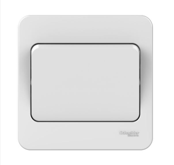 Lisse - Wide Rocker Switch - 1 Gang 2 Way - 10AX White