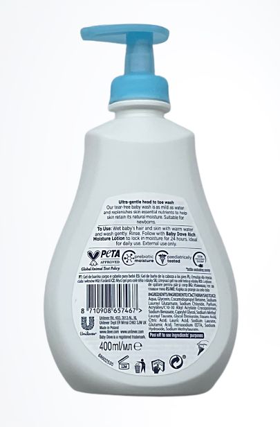 Sensitive Head To Toe Wash Rich Moisture 400ml (UK)