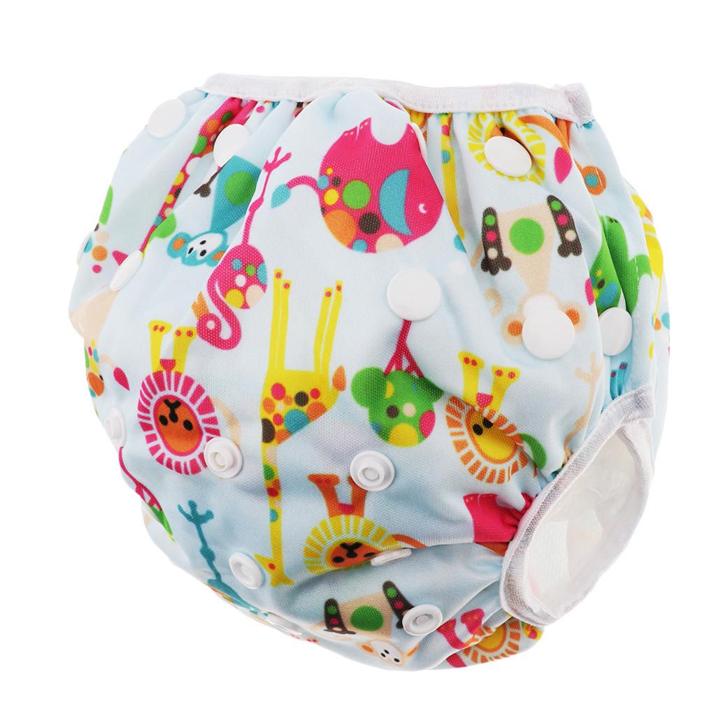 Baby Adjustable Swim Diaper Nappy Reusable Washable Shorts Circus