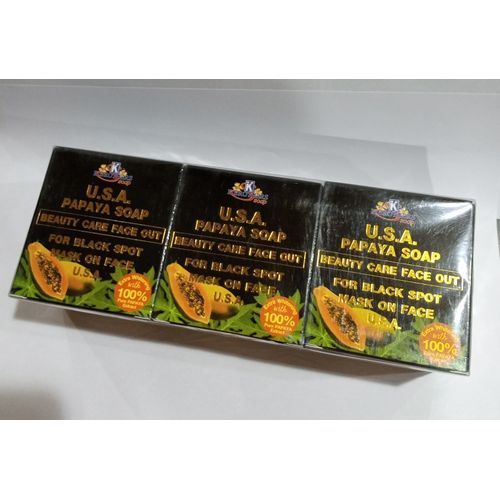 USA Papaya Soap Beauty Care Face Out × 6Pieces.