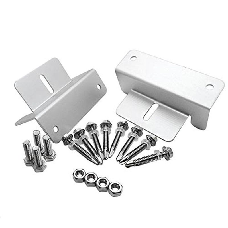 1 Set 4pcs Z-shaped Metal Solar Panel Mounting Brackets