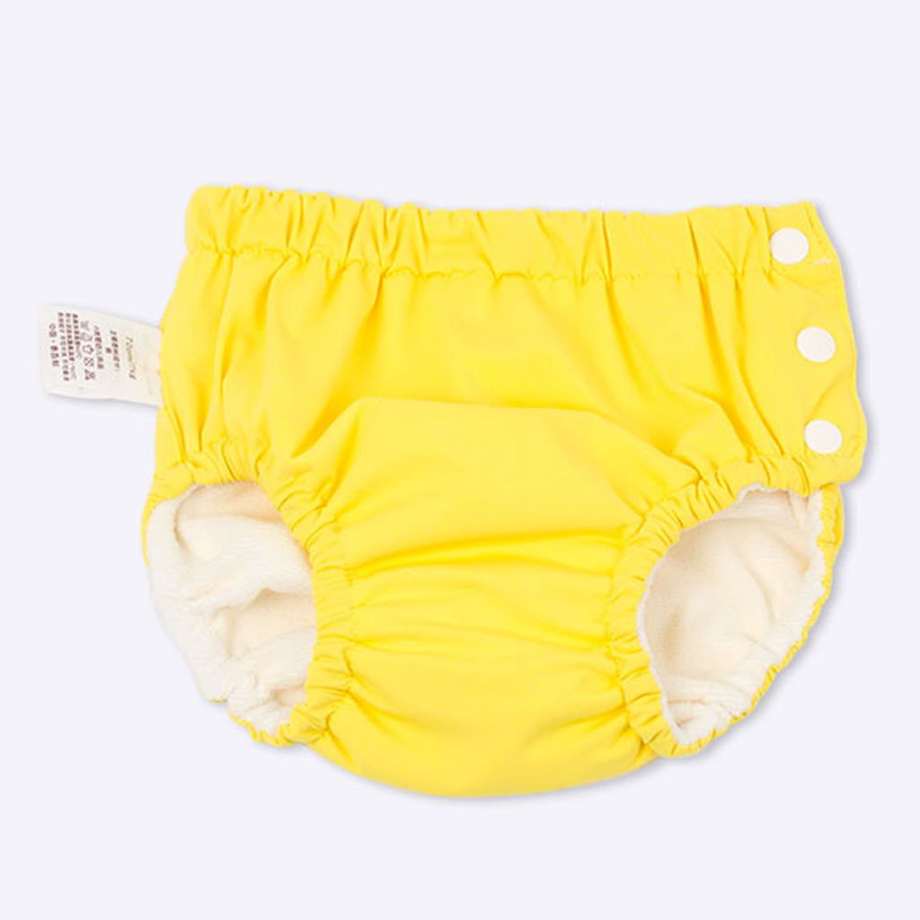 Baby Swim Diaper Reusable Absorbent Washable Yellow (for14-16KG)