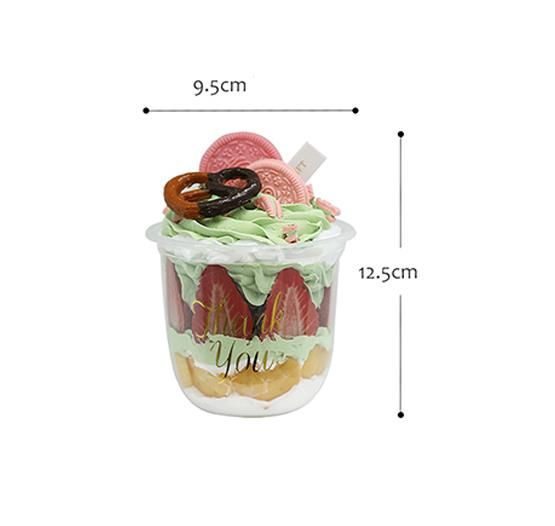 Bobo Milk Tea Cup Chocolate Strawberry Dessert Table Cup