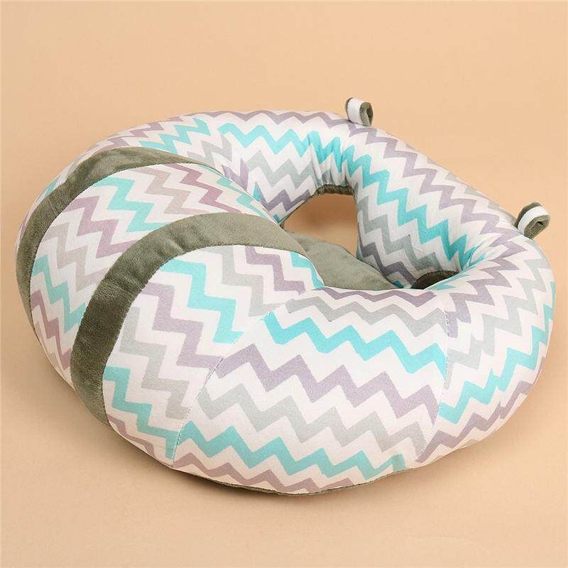 Lovely Nursing Pillow U Shaped Cuddle Baby Seat Infant Safe Dining Chair Cushion Wave Pattern