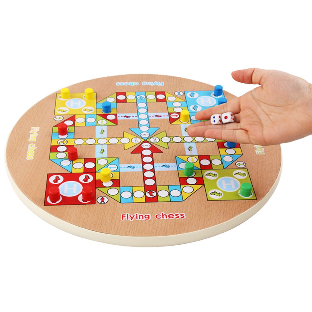 2 In 1 Chinese Checker Wooden Board Game For Family Kids