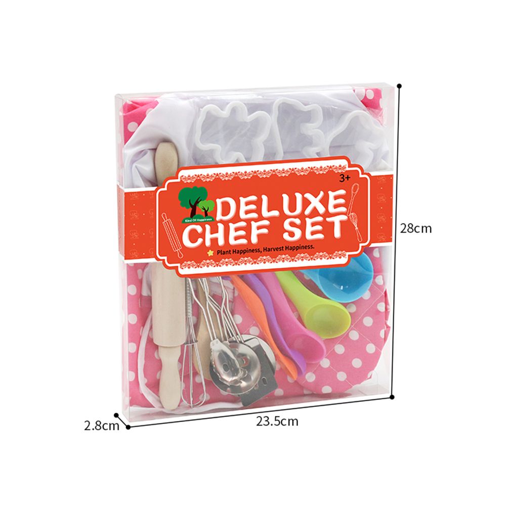 Kids Cooking And Baking Set 18 PCS With Chef Hat Apron Oven