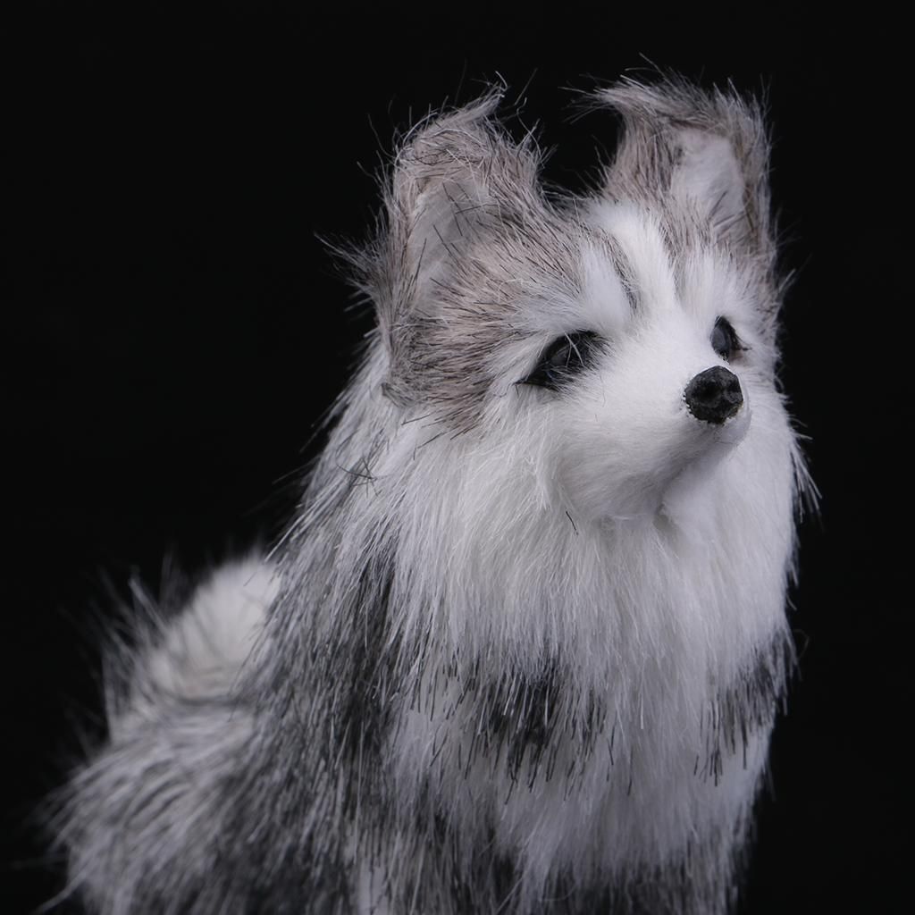 Realistic Miniature Dachshund/Huskie Dog Figurine Garden