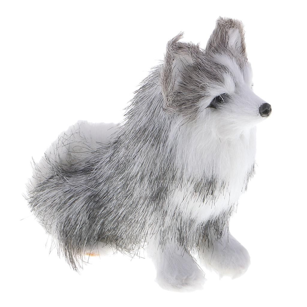 Realistic Miniature Dachshund/Huskie Dog Figurine Garden