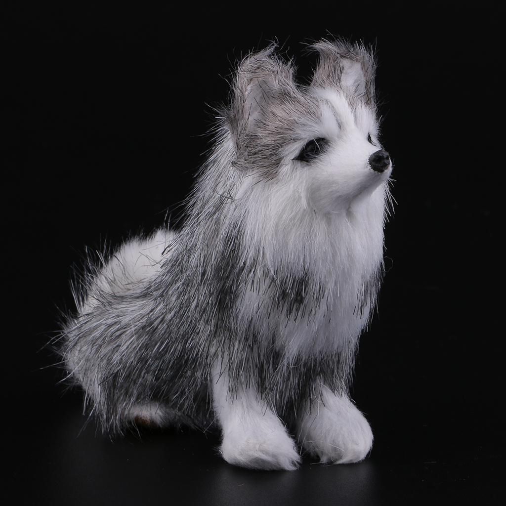 Realistic Miniature Dachshund/Huskie Dog Figurine Garden