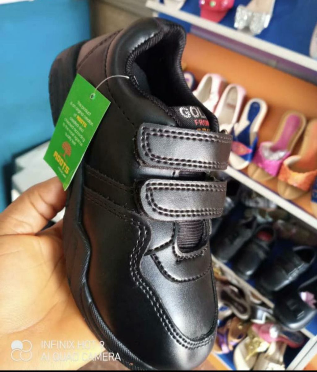Boy's Canvass/School Shoe- Black