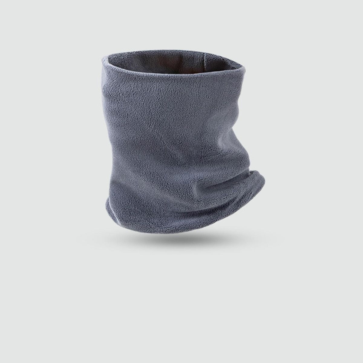 Windproof Scarf Cozy Knit Unisex Neck Warmer Winter Scarf for Women Grey