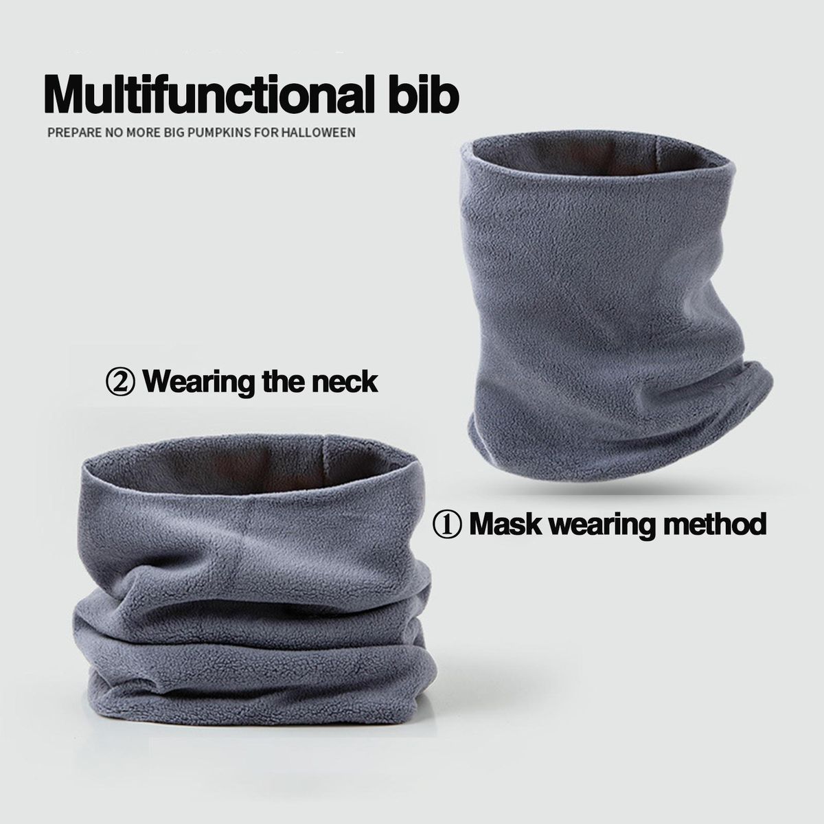Windproof Scarf Cozy Knit Unisex Neck Warmer Winter Scarf for Women Grey