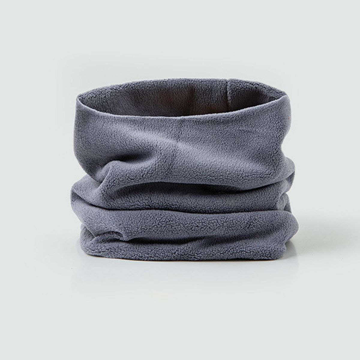 Windproof Scarf Cozy Knit Unisex Neck Warmer Winter Scarf for Women Grey