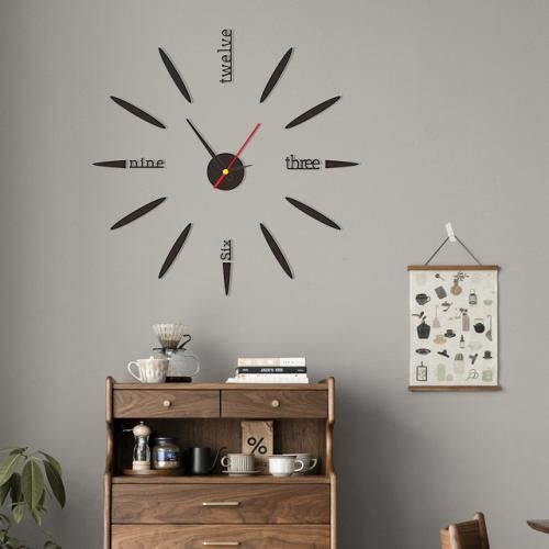 Roman Wall Clock 3D DIY Decal Wall Sticker