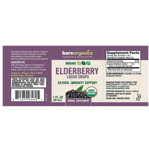 Elderberry Liquid Drops 30ml