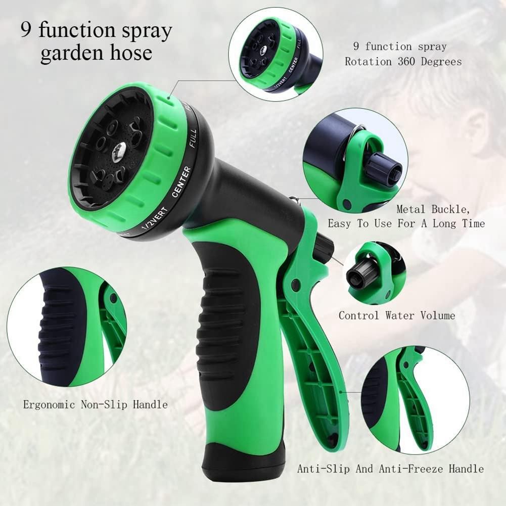 Expandable Garden Hose 50FT with 9 Functional Nozzles -EU