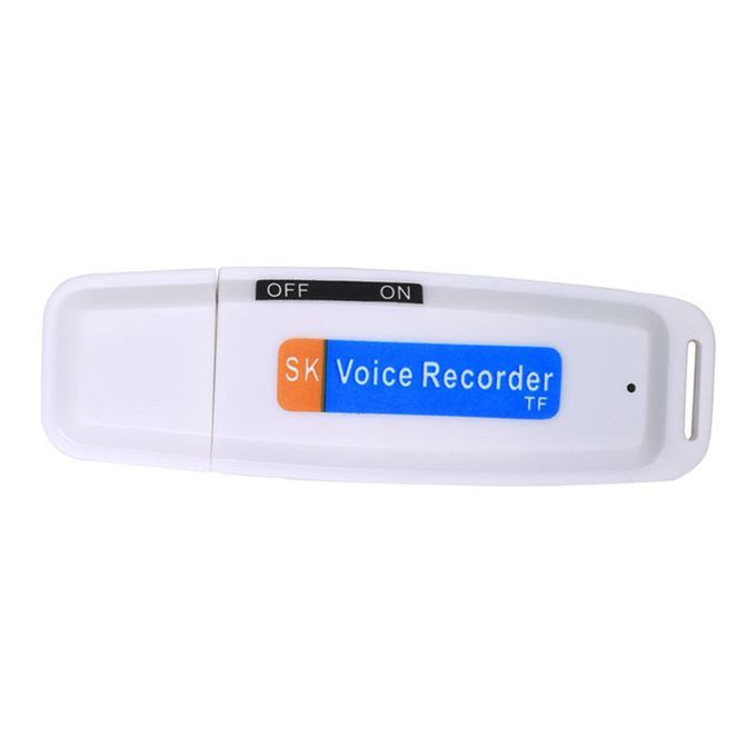 Small Digital Voice Recorder Pen Portable Sound Record USB Flash White