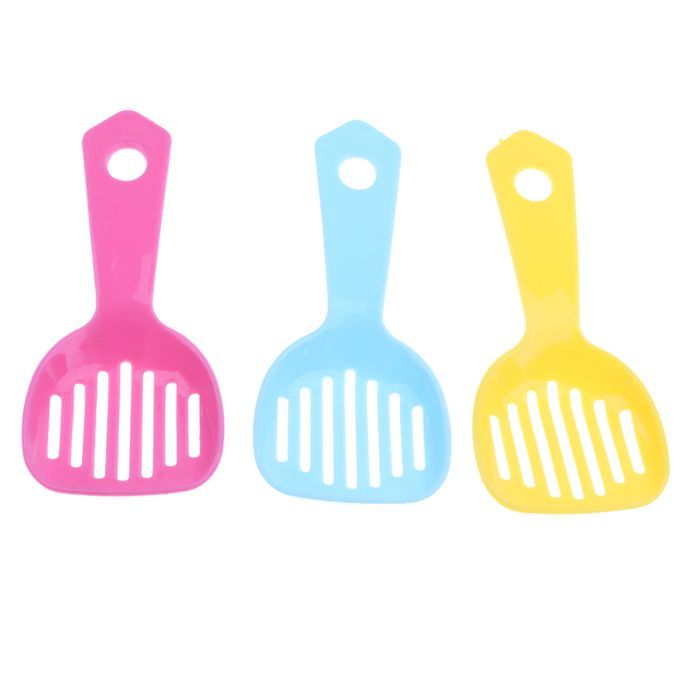 5pcs Plastic Litter Scoop Small Pet Sand Waste Scooper Shovel Cleaning
