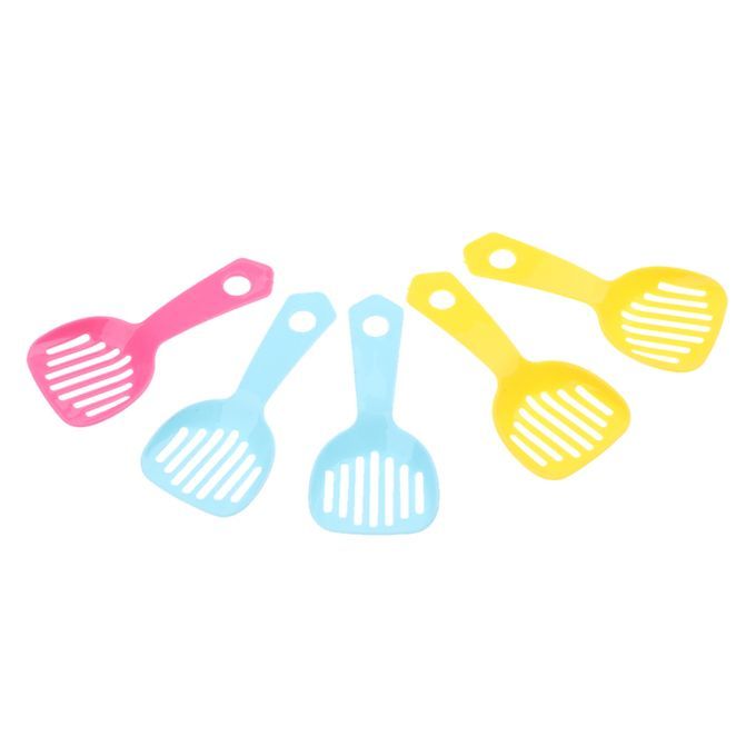 5pcs Plastic Litter Scoop Small Pet Sand Waste Scooper Shovel Cleaning