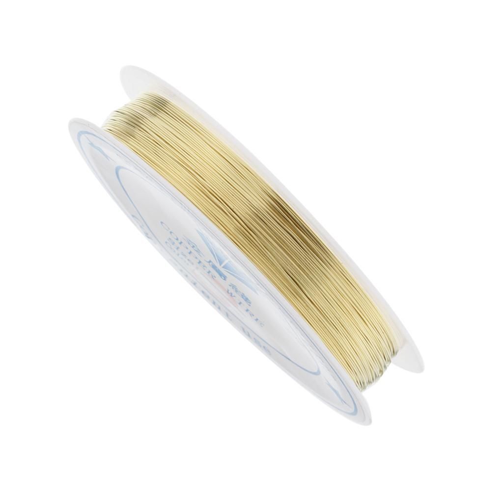 2 Rolls DIY Jewelry Making Findings Copper Metal Wire Thread For