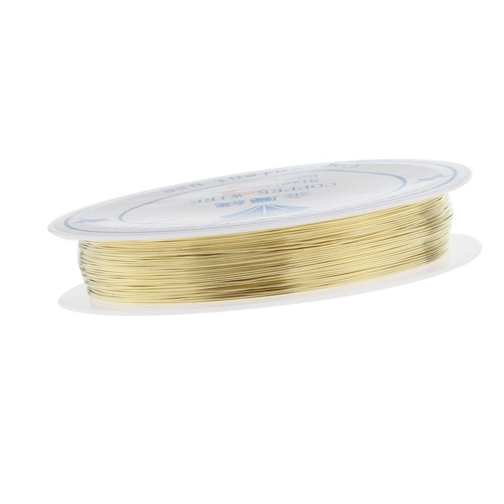 2 Rolls DIY Jewelry Making Findings Copper Metal Wire Thread For