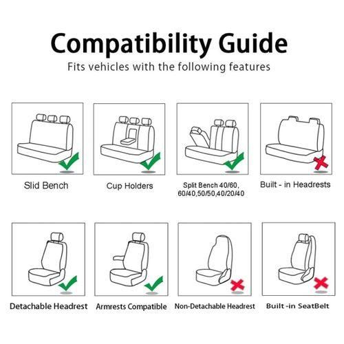 Front Car Seat Covers Front Airbag Ready Sport Bucket Seat