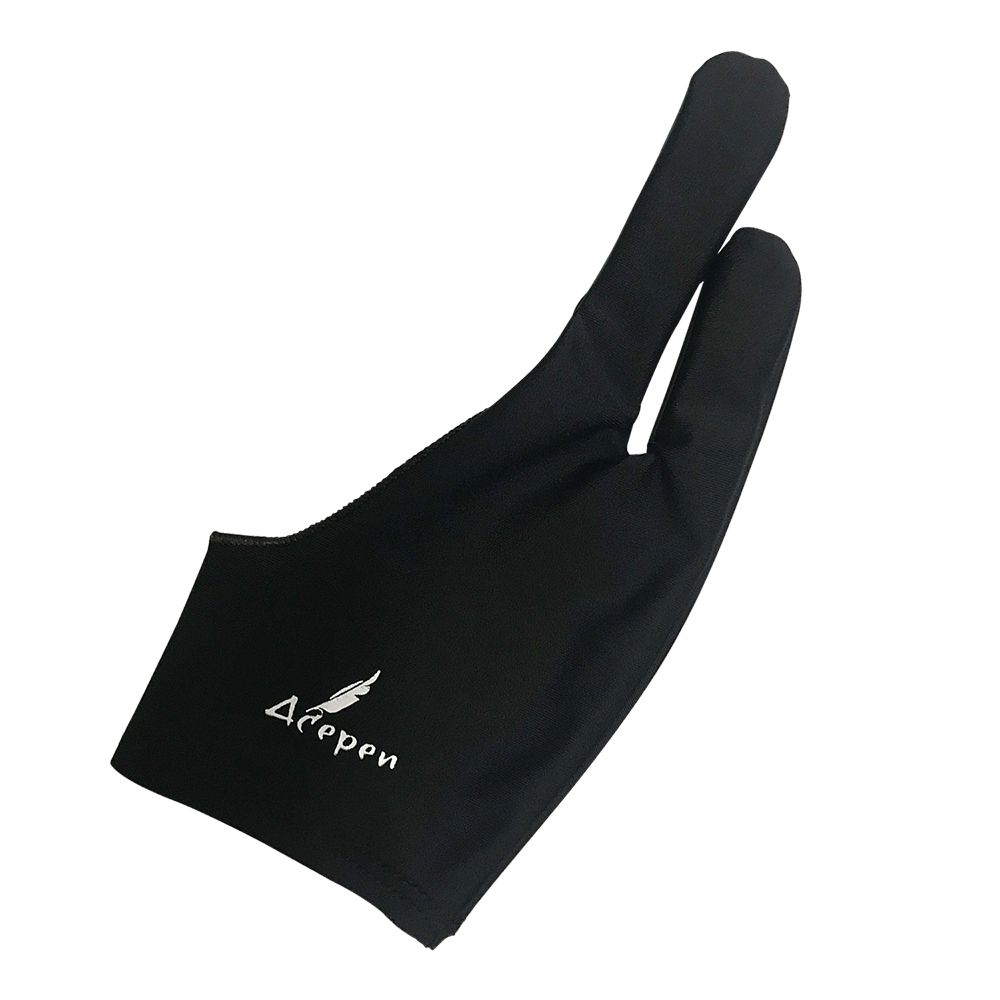 Black Artist Glove Two-Finger Free Size Drawing Glove
