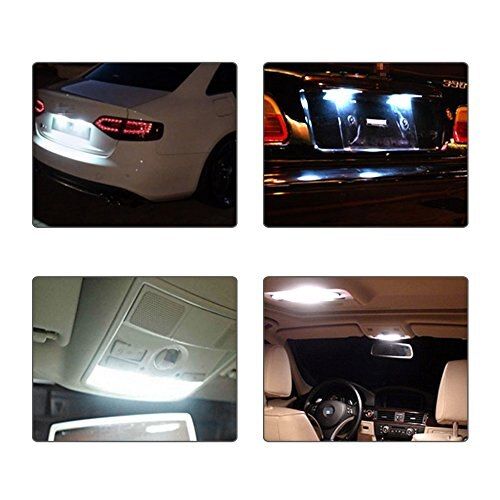 10Pcs White COB C5W Car Auto Festoon Dome Interior LED Lights Lamp Map Roof Reading Bulb DC12V Wholesale 10Pcs 41mm