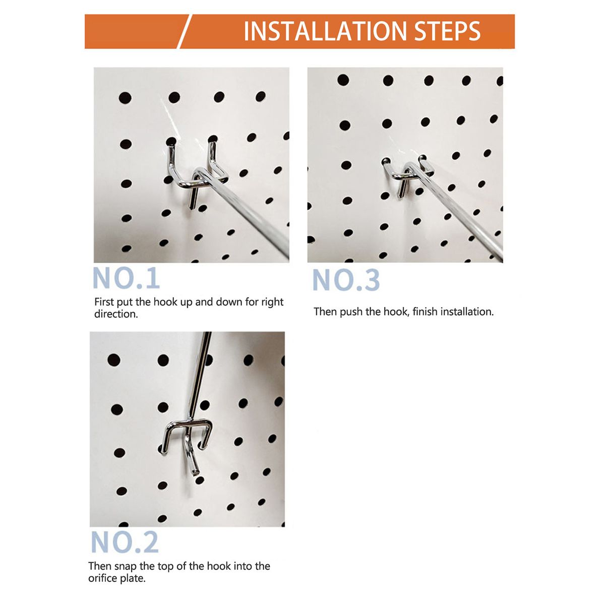 114Pcs Metal Pegboard Hooks Organizer Assortment Kit Peg