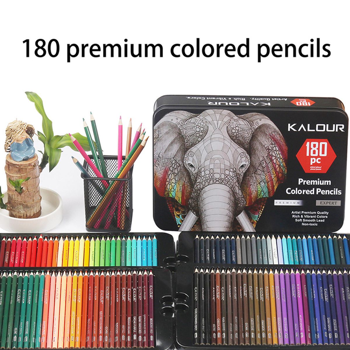 Art Colored Pencils Professional For Adult Coloring Books, 72 Colored