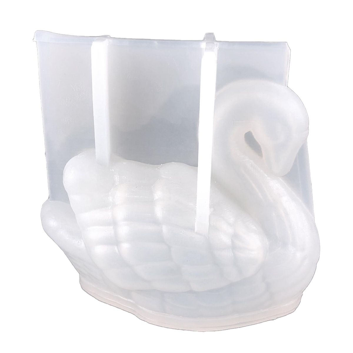 Graceful Swan Sculpture Mold Diy Epoxy Casting for Home Decor Office Transparent