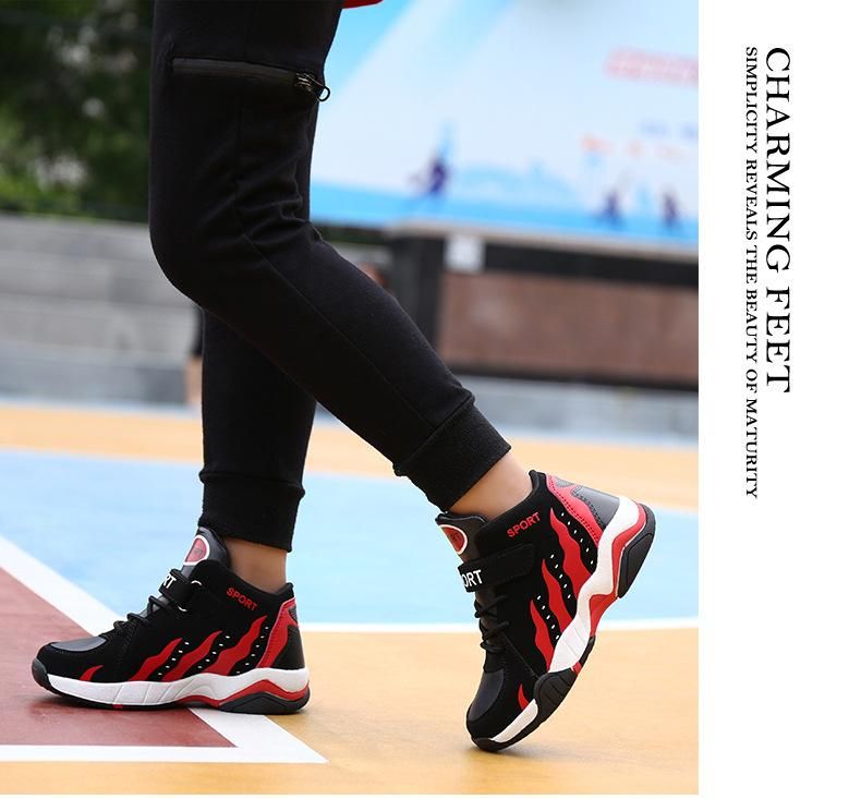 Boys Basketball Shoes Sports Basketball Shoes Red