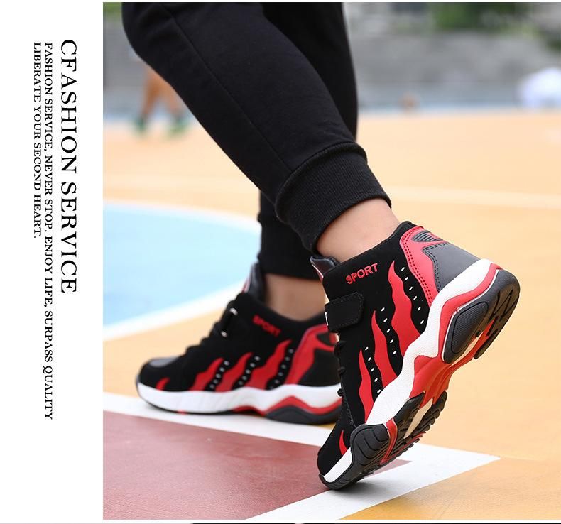 Boys Basketball Shoes Sports Basketball Shoes Red