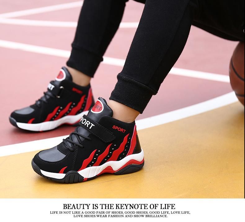 Boys Basketball Shoes Sports Basketball Shoes Red